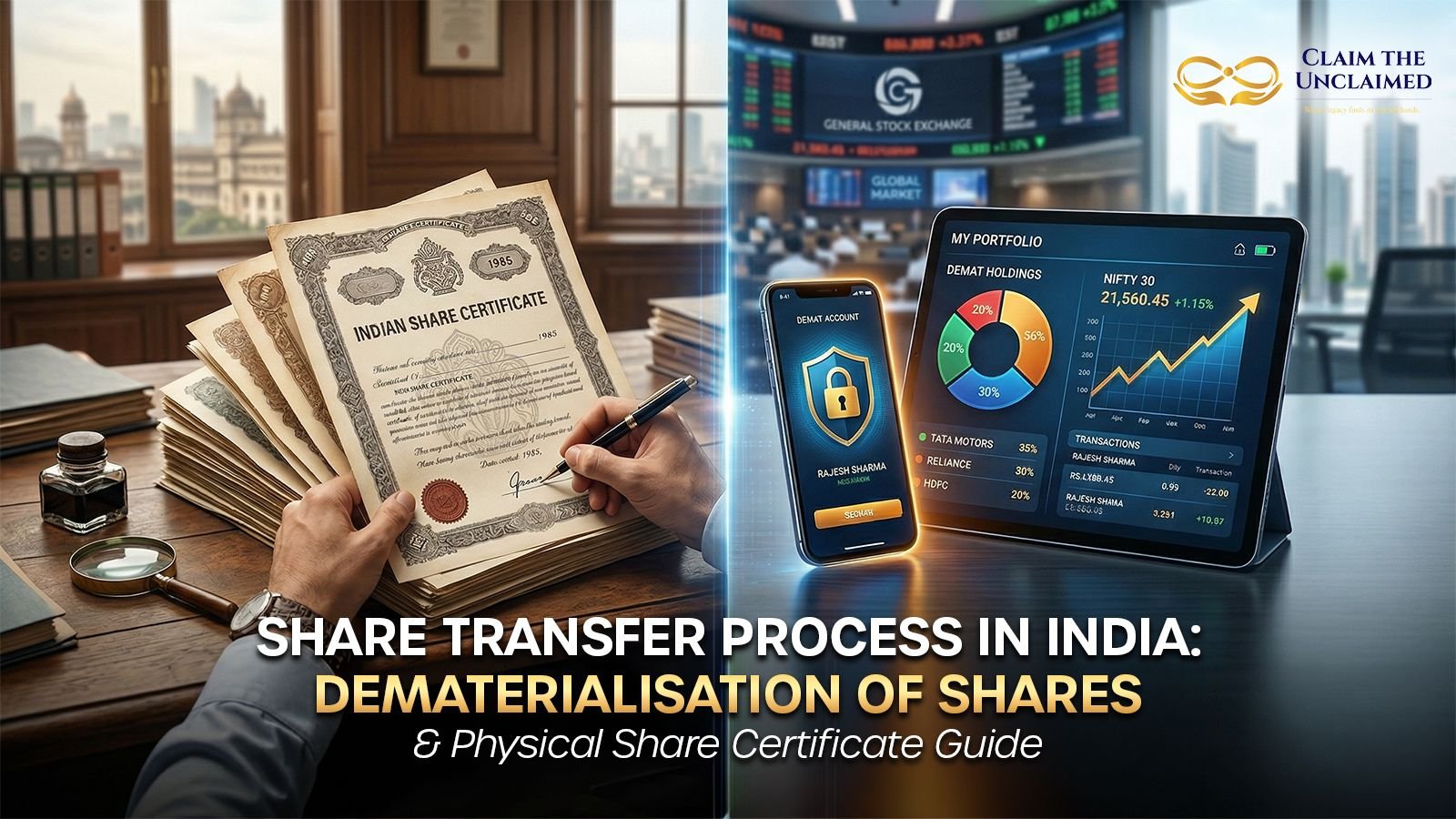 Share Transfer Process in India: Dematerialisation of Shares & Physical Share Certificate Guide